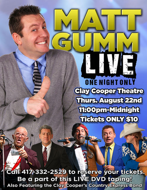 Matt Gumm Live One Night Only
