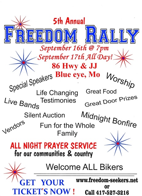 5th Annual Freedom Rally - September 16-17, 2011 - BroadcastBranson.com